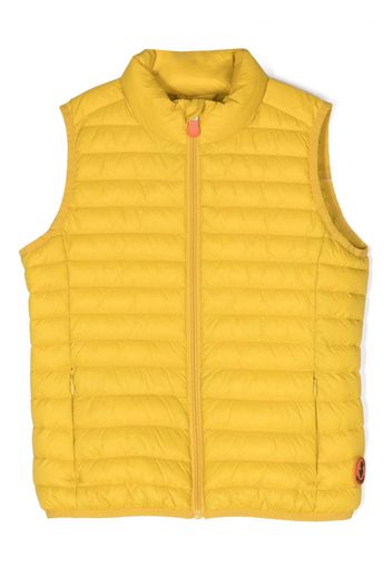 Save The Duck Kids high-neck padded gilet - Giallo