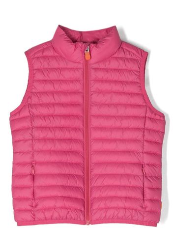 Save The Duck Kids Gilet imbottito a collo alto - Rosa