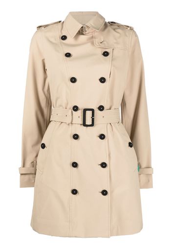 Save The Duck double-breasted lightweight trench coat - Marrone