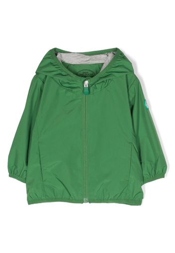 Save The Duck Kids zip-up hooded jacket - Verde