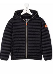 Save The Duck Kids padded hooded jacket - 10000 NERO