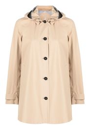 Save The Duck buttoned-up hooded jacket - Toni neutri