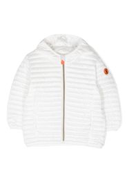 Save The Duck Kids long-sleeve padded hoodie jacket - Bianco