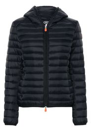 Save The Duck logo-patch padded jacket - Nero