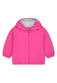 Save The Duck Kids zip-up hooded windbreaker - Rosa
