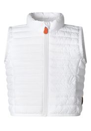 Save The Duck Kids hooded quilted gilet - Bianco
