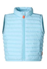 Save The Duck Kids hooded quilted gilet - Blu
