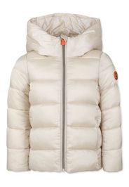 Save The Duck Kids appliqué hooded padded jacket - Toni neutri