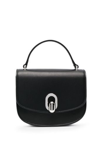 Savette mini Tondo leather bag - Nero