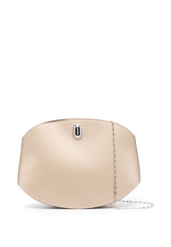Savette Tondo Chain leather crossbody bag - Toni neutri