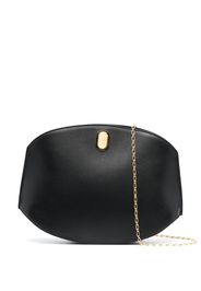 Savette Tondo Chain leather crossbody bag - Nero