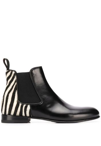 Lexi zebra print chelsea boots