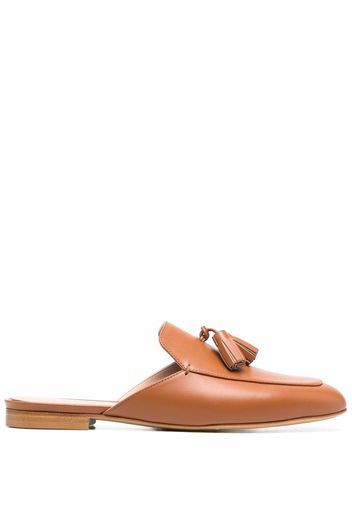 Scarosso Giorgina tasseled mules - Marrone