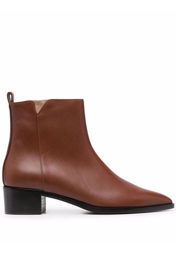 Scarosso Alba leather ankle boots - Marrone