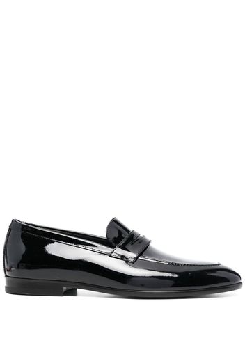 Scarosso Marzio patent leather penny loafers - Nero