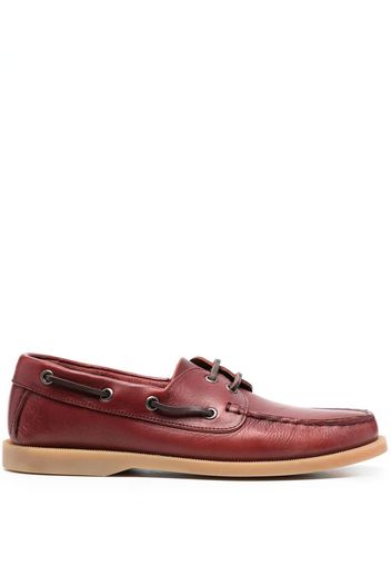 Scarosso Joan leather boat shoes