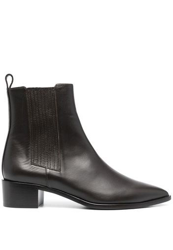 Scarosso Olivia leather ankle boots - Marrone