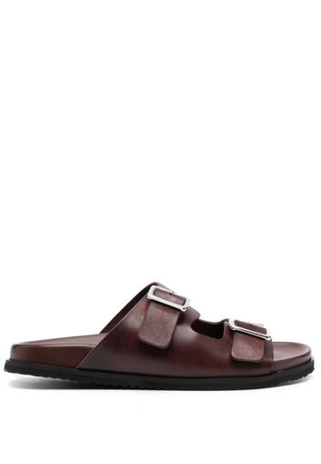 Scarosso buckle leather sandals