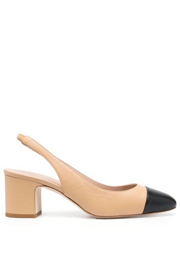 Scarosso Miranda 65mm leather pumps - Toni neutri