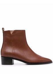 Scarosso Alba leather ankle boots - Marrone