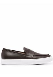 Scarosso Alberto leather penny loafers - Marrone