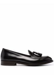 Scarosso Sienna tassel-embellished leather loafers - Marrone