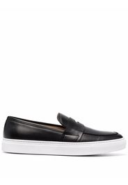 Scarosso Alberto penny leather loafers - Nero