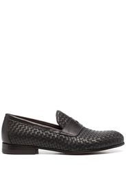 Scarosso Delfina woven leather loafers - Marrone