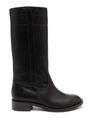 Scarosso mid-calf leather boots - Marrone