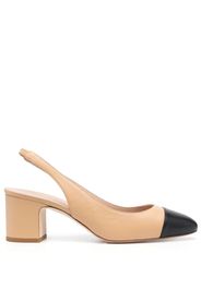 Scarosso Miranda 65mm leather pumps - Toni neutri