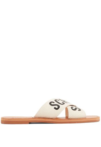 Schutz logo-print straps slides - Toni neutri