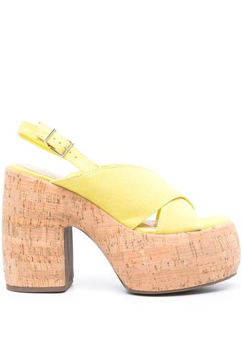 Schutz suede slingback sandals - Giallo