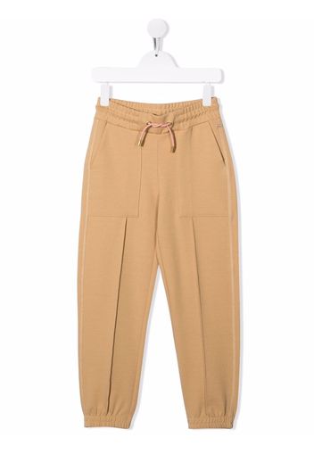 Scotch & Soda Kids drawstring straight-leg track pants - Toni neutri