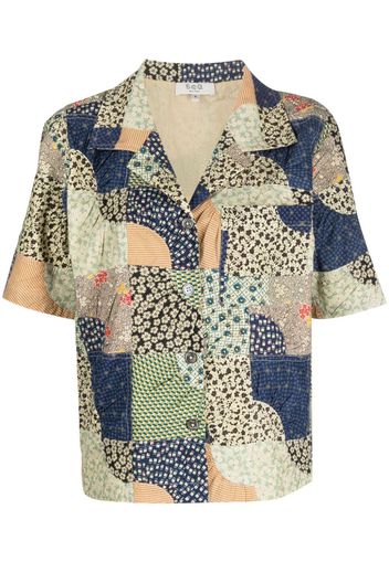 Sea Louie patchwork cotton shirt - Verde