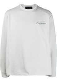 Sease embroidered cotton T-Shirt - Grigio