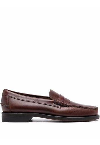 Sebago slip-on leather loafers - Marrone