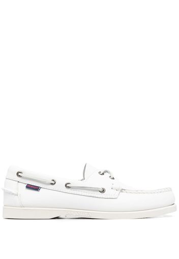 Sebago Portland leather boat shoes - Bianco