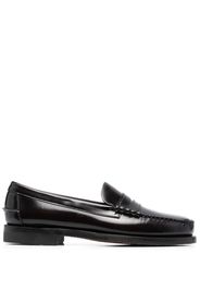 Sebago almond-toe leather loafer - Marrone