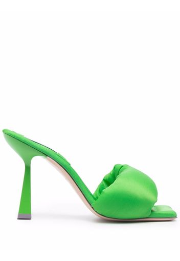 Sebastian Milano padded-strap slip-on mules - Verde