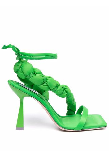 Sebastian Milano braided strap sandals - Verde