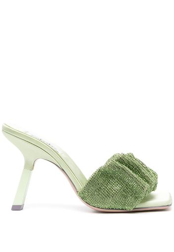 Sebastian Milano 100mm leather sandals - Verde