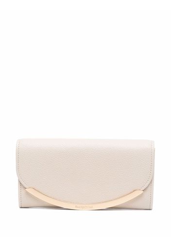 See by Chloé metal-end continential wallet - Toni neutri