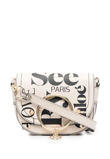 See by Chloé Mara logo-print shoulder bag - Toni neutri