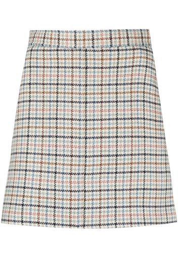 See by Chloé check-print A-line mini skirt - Toni neutri