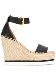 See by Chloé espadrille wedge sandals - Nero