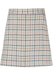 See by Chloé check-print A-line mini skirt - Toni neutri