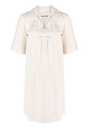 See by Chloé short-sleeve embroidered minidress - Bianco