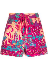 See by Chloé graphic-print shorts - Arancione