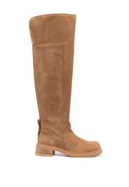 See by Chloé Bonni knee-length suede boots - 506 CAMEL