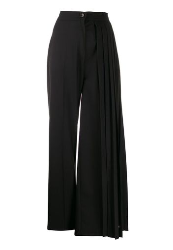 pleated side trousers